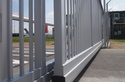 NATO AIR BASE TELESCOPIC CANTILEVER GATE; 12,0×3,0 m opening size; Coated with Thermal Spray Aluminium.